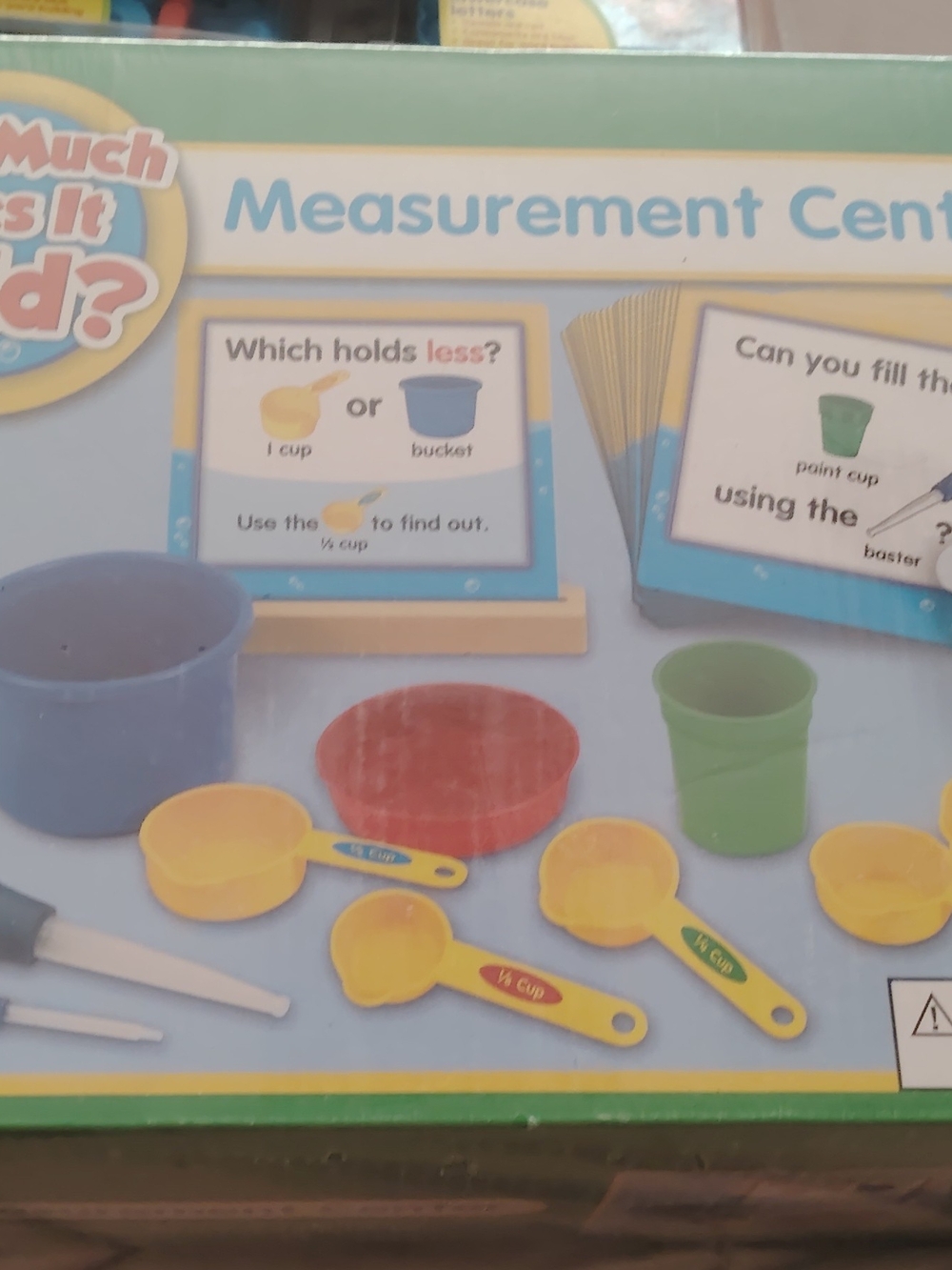 Colorful Kids Measurement Play Set - Yellow, Red, Blue, Green Cups & Spoons